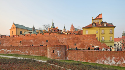 The old town at sunset. Warsaw © Tomasz Warszewski