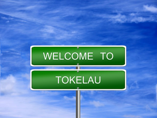 Tokelau Welcome Travel Sign