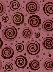 Seamless background with spirals