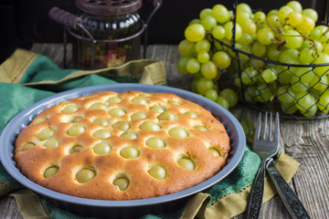 homemade grape pie