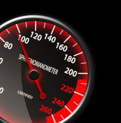 Tachometer-style sphygmomanometer