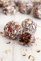Chocolate Coconut Almond Balls