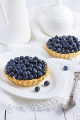 tart with fresh bluebeeries