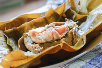 steamed fish curry custard