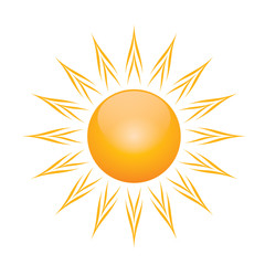 Vector symbol of sun