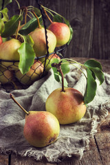 fresh organic pears