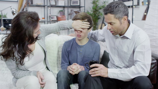 Young boy is coming down with a sickness bug 