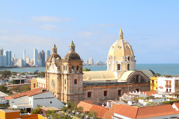 Church of St Peter Claver in Cartagena, Colombia