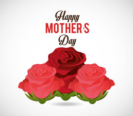 Happy mothers day card design.