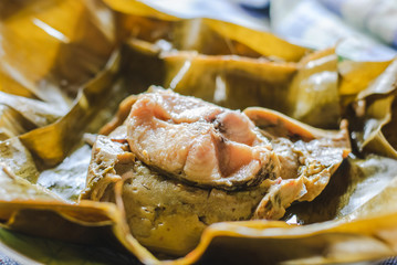 steamed fish curry custard