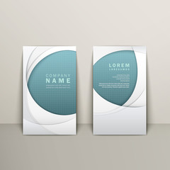 business card with elegant arc design