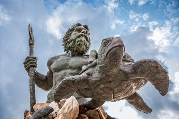 Naklejka premium King Neptune Statue at Virginia Beach