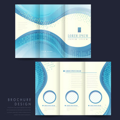 elegant tri-fold brochure template design