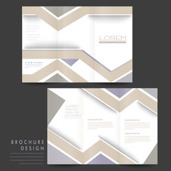 elegant tri-fold brochure template design