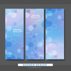 high-tech style banner template design