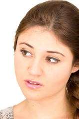 Fototapeta premium closeup portrait of beautiful young hispanic woman