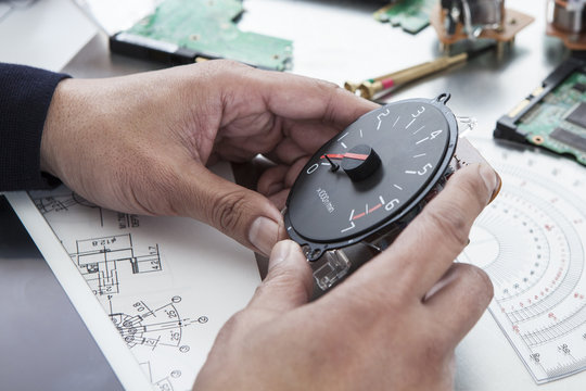 Men have developed a car parts