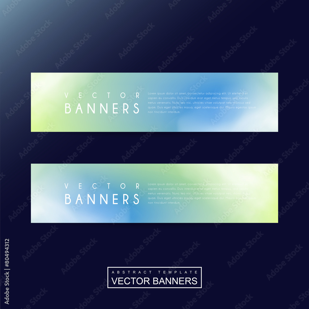Canvas Prints abstract banner template design