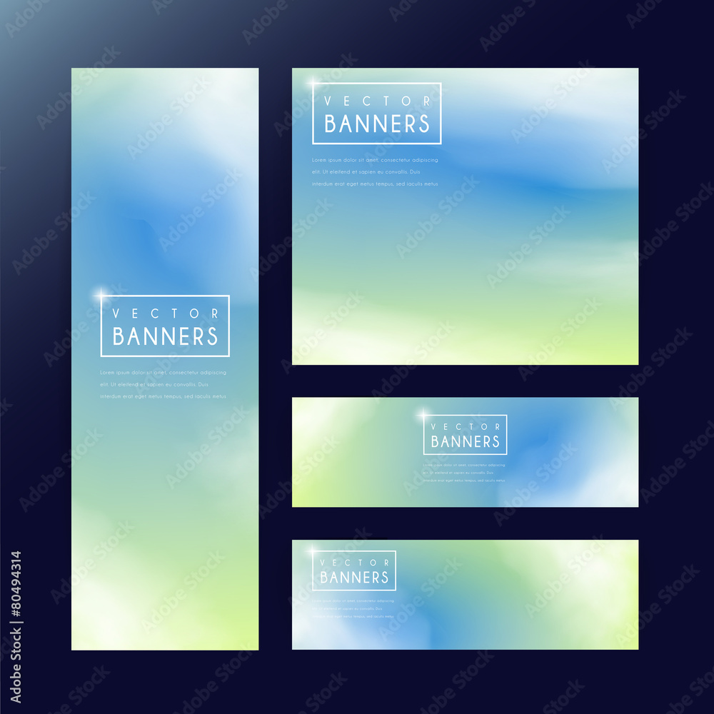 Canvas Prints abstract banner template design