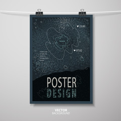 abstract poster template design