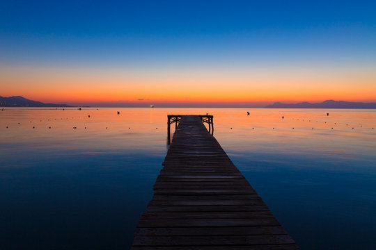 Majorca Muro beach sunrise Alcudia Bay Mallorca © lunamarina