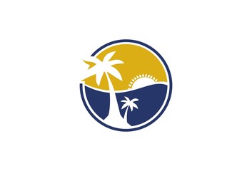 Palm Beach with Sunset