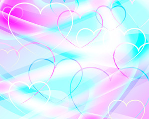 background with hearts, abstract