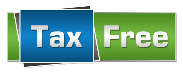 Tax Free Green Blue Horizontal