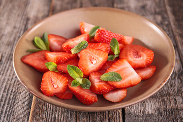 bowl of strawberry