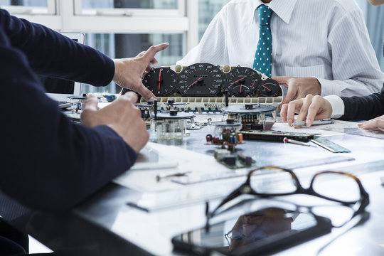 Development team of car parts