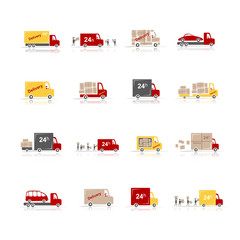 Delivery, set of 16 cars for your design