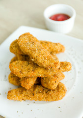 Fried chicken nuggets