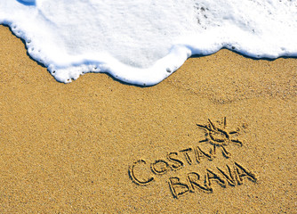 Costa Brava sign, Spain
