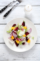 delicious salad with beets