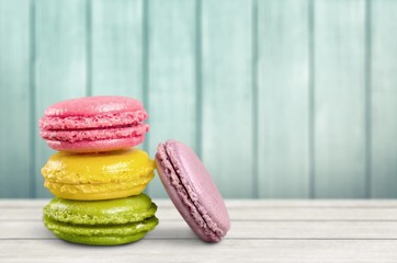 Macaroon. Tasty colorful macaroon