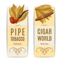 Tobacco Banners Set