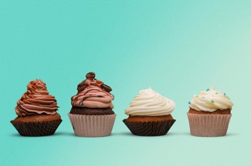 Cupcake. Four Cupcakes