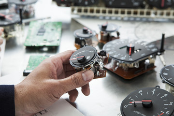Obraz premium A lot of automobile meter