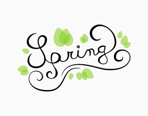Spring calligraphy