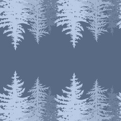 Fototapeta premium horizontal pine card