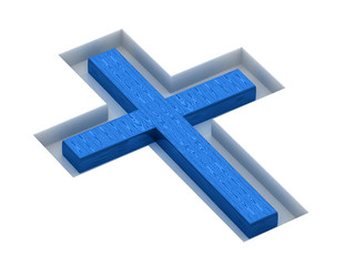 Obraz premium 3d Cross