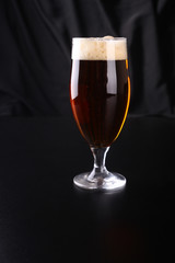 Glass of amber ale