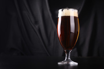Glass of amber ale