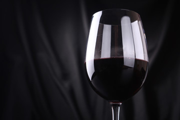 Glass of red wine