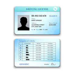 Driver License Illustration