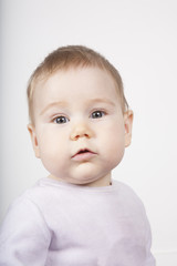 Naklejka premium portrait of blonde baby
