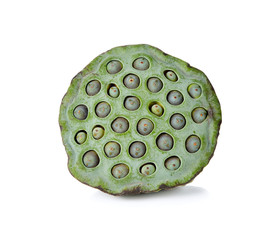 Lotus seed isolate white background