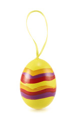 Easter egg with a loop ribbon