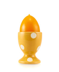 Egg in a egg holder isolated