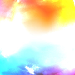 Vector water color cloud.